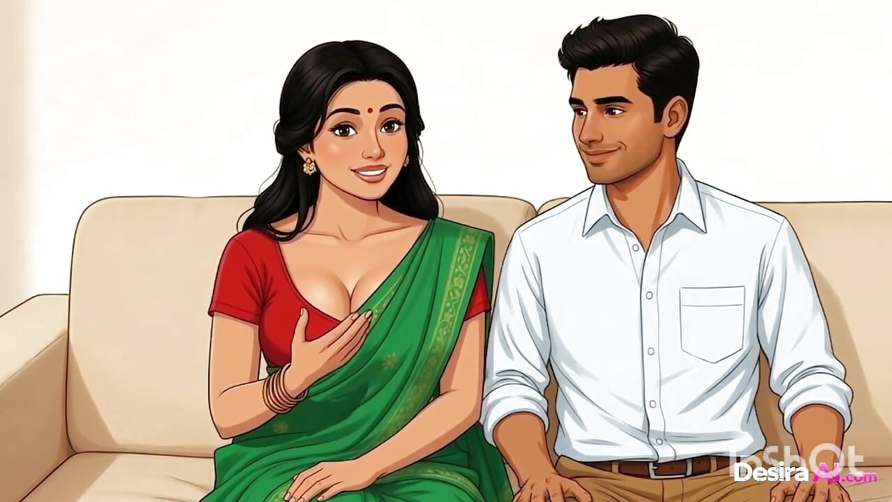 Soft Indian Skin Under His Touch While He Takes Care of Everything -AI Generated
