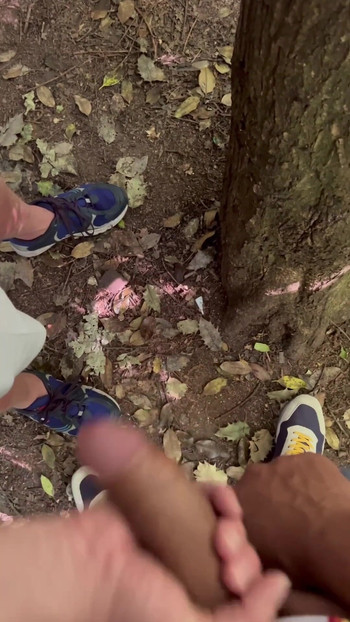Epic moment from "Young boy looking for dick in the woods"