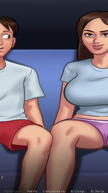Emotivni trenutak iz "SummertimeSaga - Impregnated Three Girls E3 #41"
