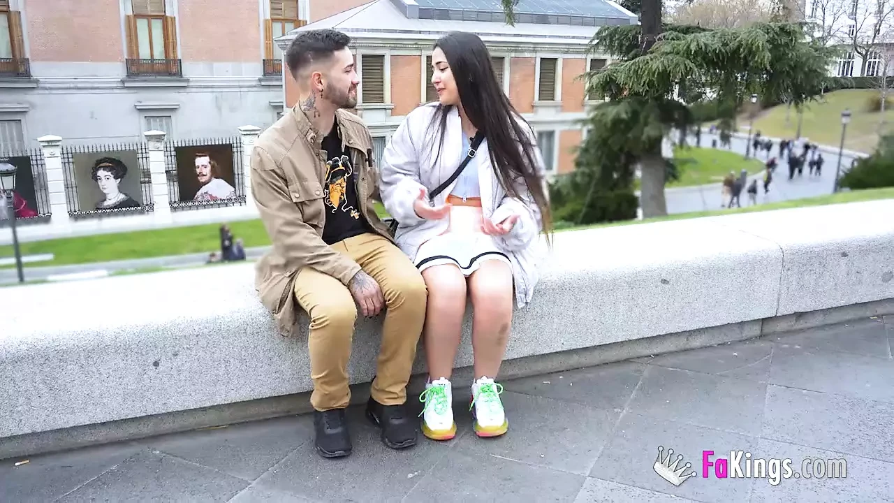 Shameless Spanish tourist Nuria Millan wants to be fucked everywhere around Madrid