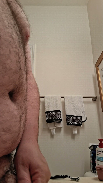Get up close and personal with my bear body and cock