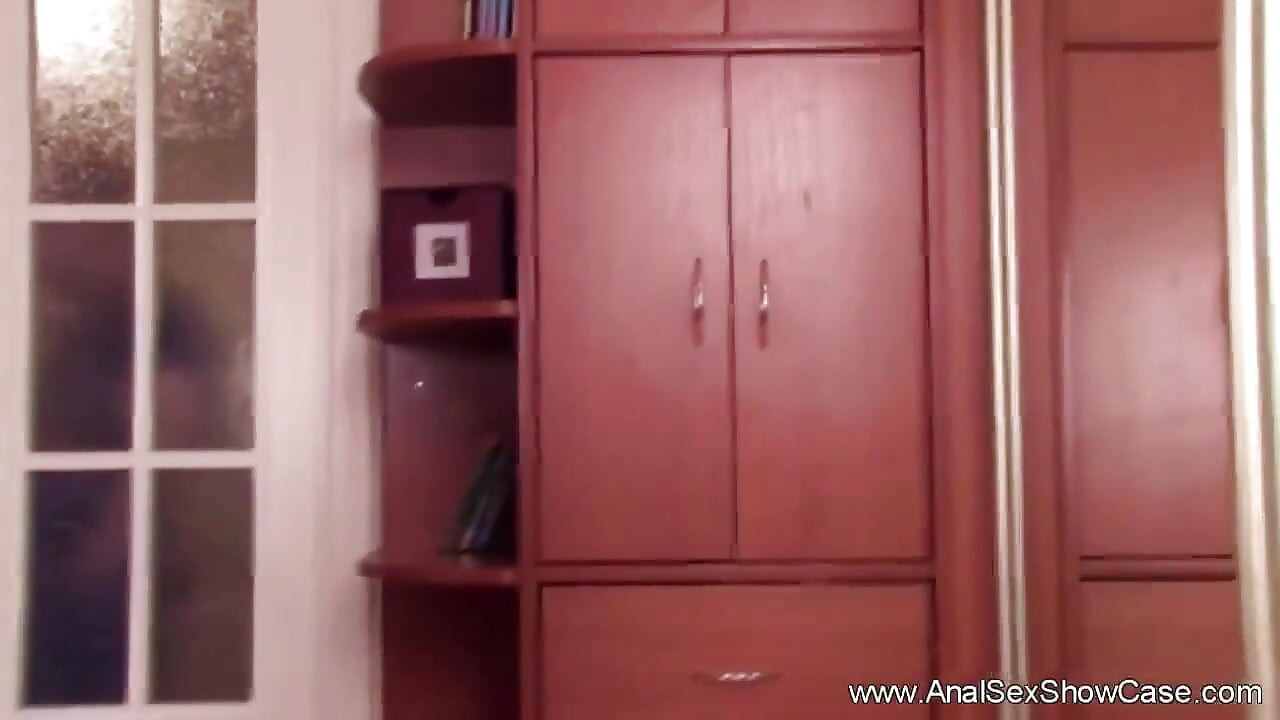 Brunette teen is getting slammed on the couch