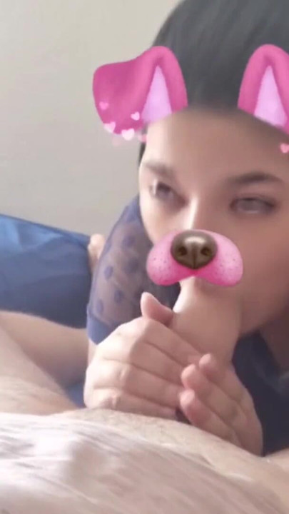 Sucking cock with snap filter | Clip 1