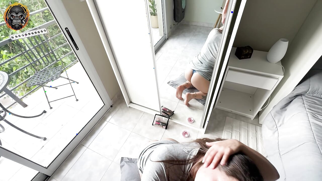 I find my stepsister changing her clothes