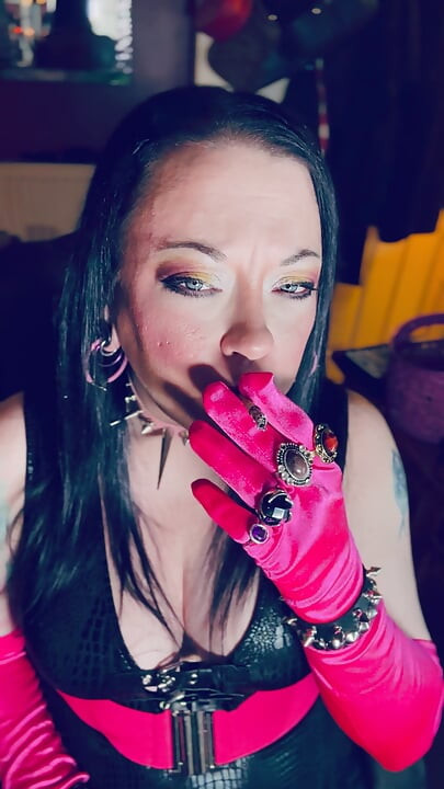 She's The Best At What She Does! Tina Snua Lighting Up A Cigarette With Matches & Smoking In Gloves