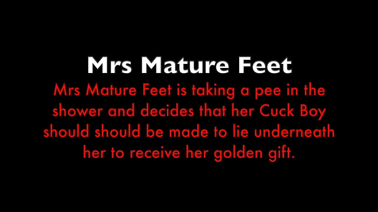 Mrs Mature Feet pisil a cuckjára 483