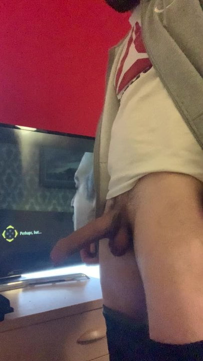Huge brown cock solo