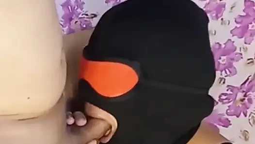 Excellent Masked Blowjob