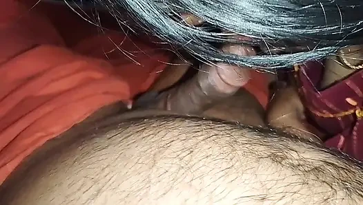 Teenage girl puts her boyfriend's penis in her mouth and pleasures him