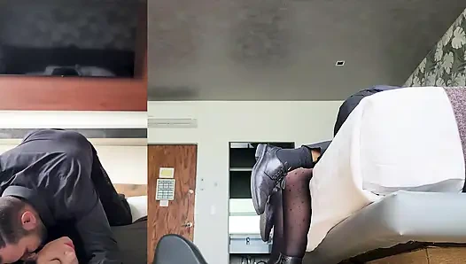 Küçük Sürtük Gibi Ona Şaplak Attıktan Sonra Sert Sikişiyor