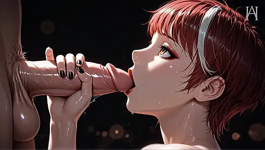 ATKINS HEAVEN - Her Mouth Stretched Wide Around His Massive Cock Begging For His Cum To Cover Her Face
