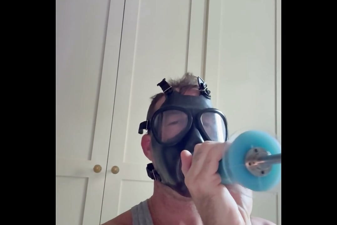 Gas Mask face fuck
