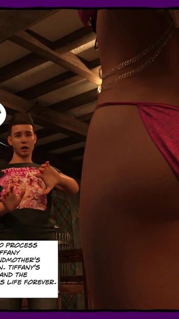 Stunning moment from "WWE Tiffany Stratton 3D- I Dream of Tiffy"