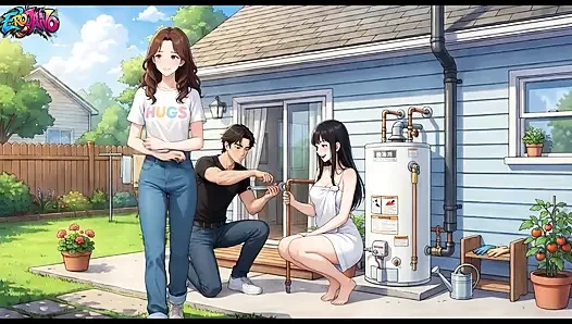 Ich habe die stiefschwester meiner freundin (19) gefickt, während sie hentai-anime beobachtete
