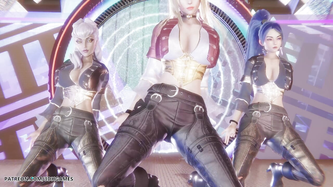 Kard - Gunshot Ahri, Kaisa & Evelynn Sexy Striptease