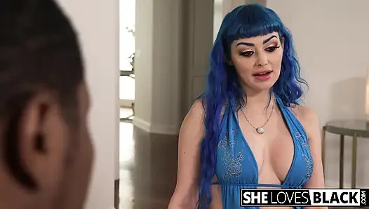 Gorgeous Vixen Jewelz Blu Rides BBC After Blowjob