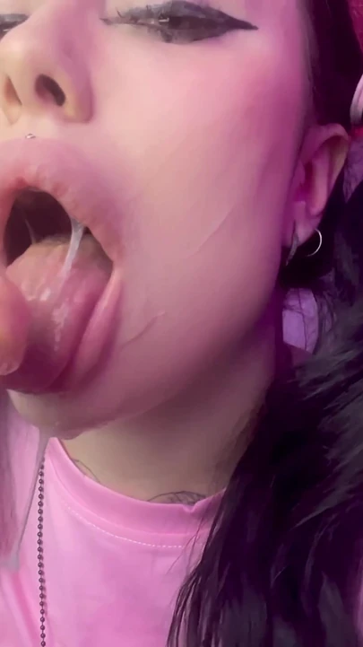 Thrilling moment from "This HUGE COCK splattered me with CUM, A LOT of CUM on my face and huge boobs"