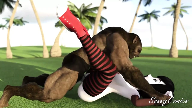 Mavis Dracula Fucked Hard by Monster on A Gulf Course