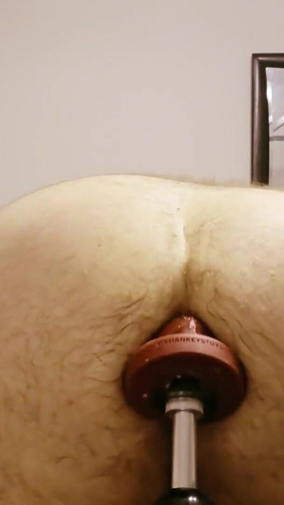 Grunting Orgasms On Fucking Machine | Clip 1