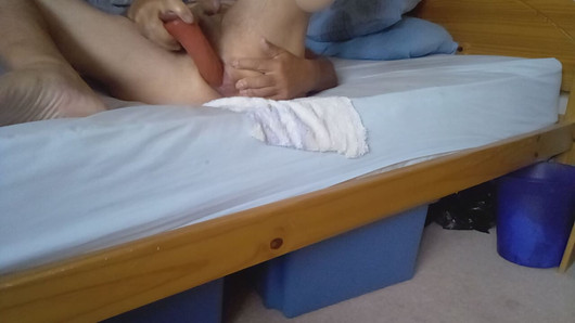 Pelbagai dildo dalam pantat saya