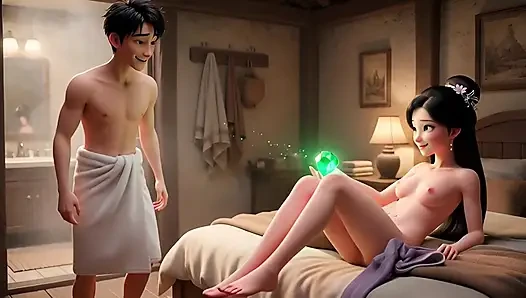 Got Superpower on Street Then Fucked Asian Woman from Market