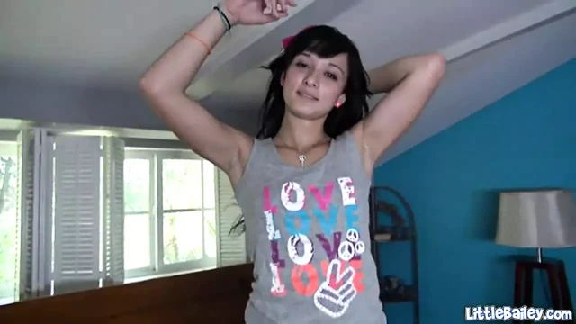 Sexy teen masturbates in solo POV