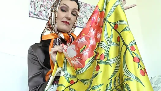 Exciting Satin Scarf Games! Lady Victoria Valente