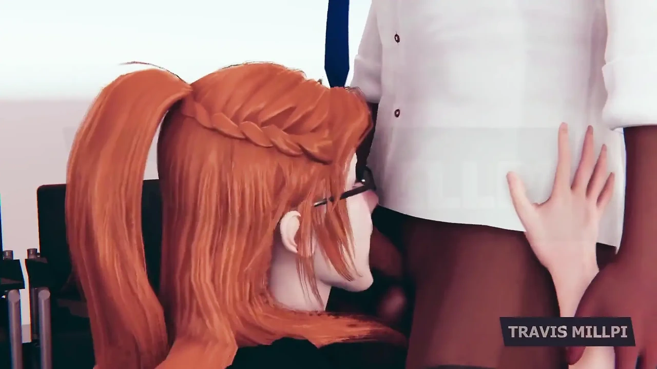 Office Seduction with Busty Redhead Secretary After Hours Punishment