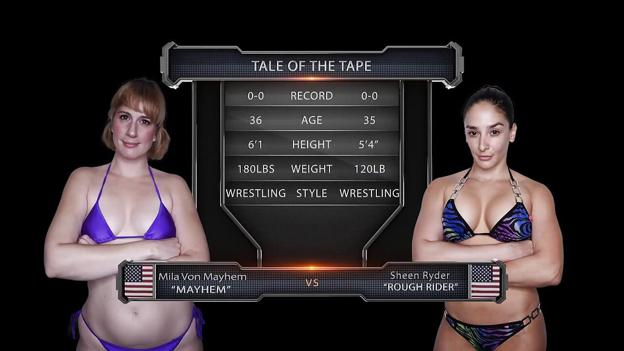 Mila Von Mayhem Vs Sheena Ryder Female Wrestling