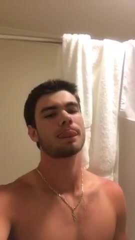 College athlete shows off