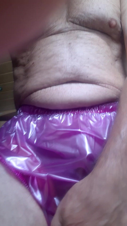 pee in rubber panties