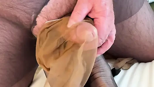 Mrs Mature Feet and Friend having nylon fun 453