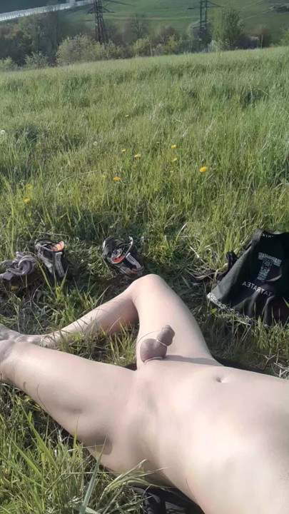 Venku pri zberu pampelišek