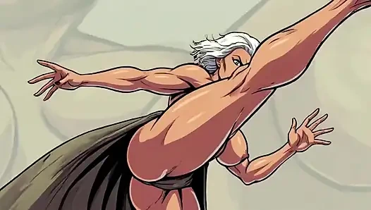 Ai Спортивные женщины в мультяшных сценах