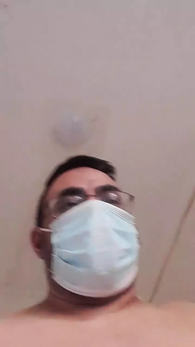 Bathroom male masturbation thinking about his Ex