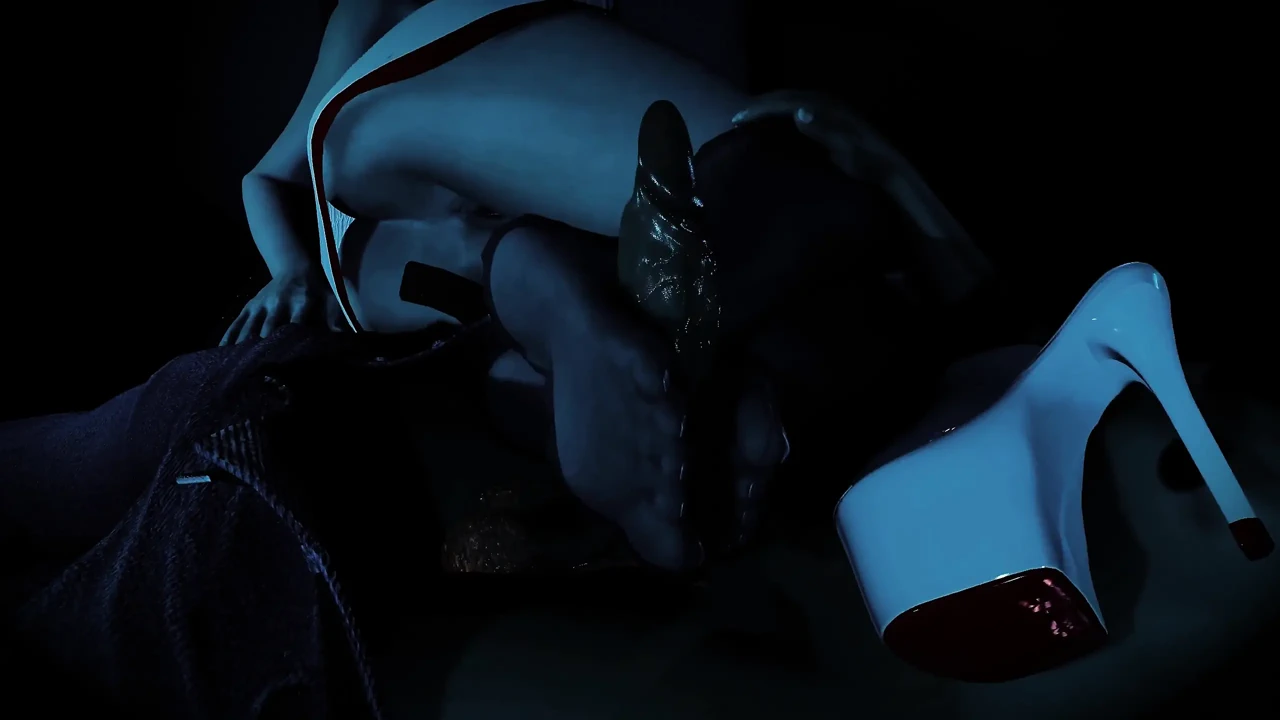 Nurse Maple’s Midnight Session Shoe-job & Red Nylon Foot-job