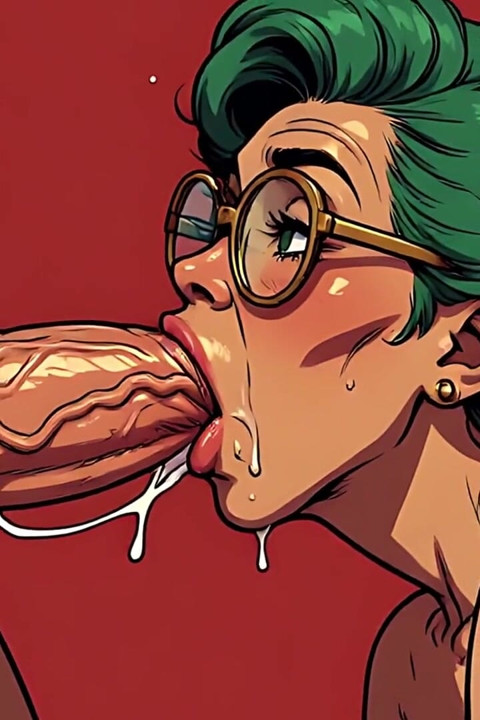 Granny Messy Blowjobs Art