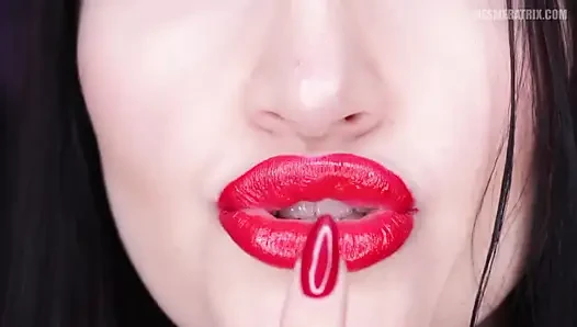 Mesmerizing red nails