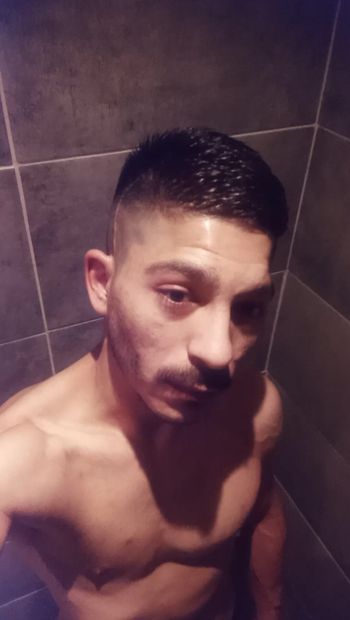 I film my Arab cock in the bathroom