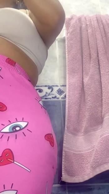 Emotional moment from "HUGE ASS OF BIG ASS LATINA WOMAN CAUGHT"