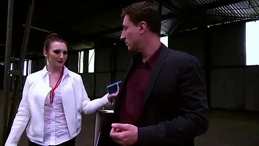 Lovely big ass brunette banged outdoor with her fucker