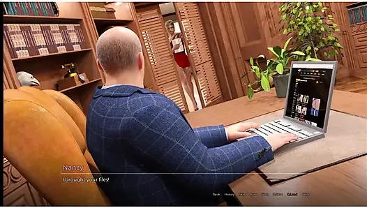 The Spellbook - gameplay - permainan peran - tante seksi nyepong kontol di bawah meja sama bosnya
