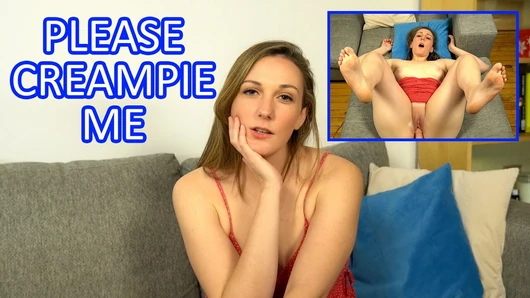 Une salope excitée supplie pour un creampie en POV - Clara Dee POV