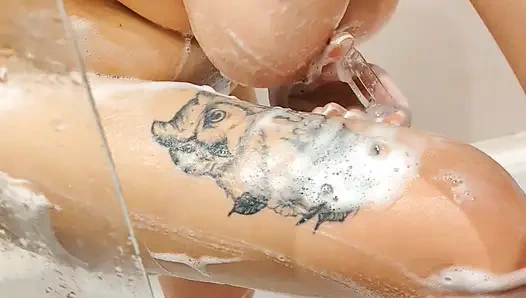 New video from Emma. Naked perfect natural tits Emma in shower.