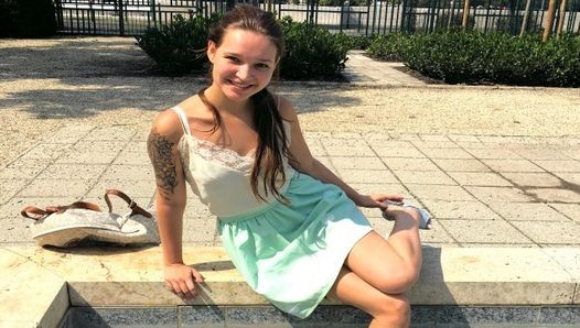 Duitse scout - studententiener Mia verleidt grote lul anale neukpartij