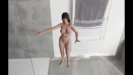 trans beauty joins two busty mature women for strap session group climax