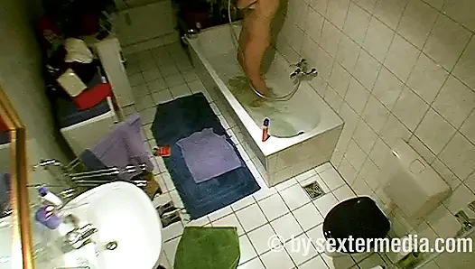 MILF Does Personal Hygiene in the Bathroom