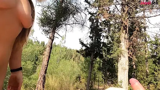 Stranger Twice Cum in Girl Cyclist Rough Anal in Forest Pee Play 4K Jessijek