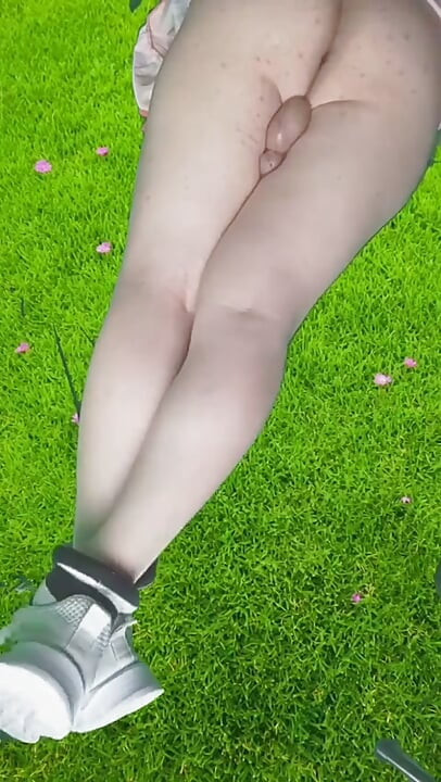 Rumpa blond femboy söt saftig röv släta lår Lollipop Sissy
