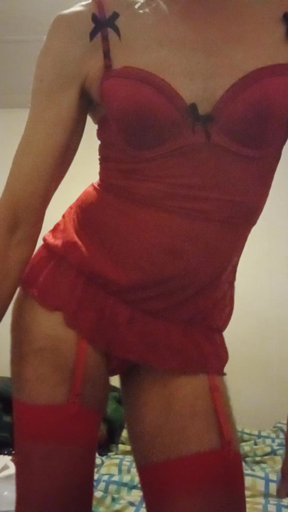 시시 크로스드레서 레이디. 아침 운동. 섹스 댄스.